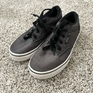 Boys vans grey size 1 kids youth